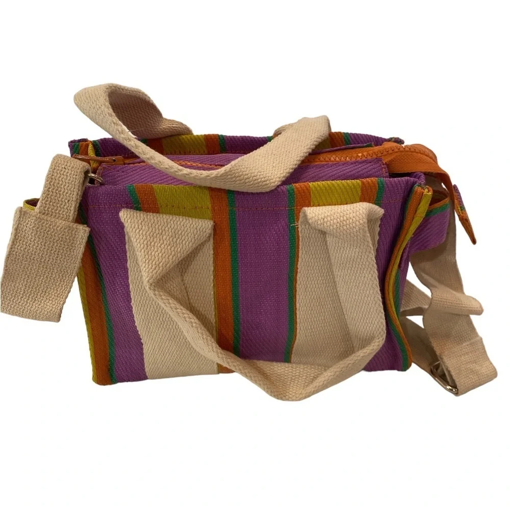 Urban Outfitter - Purple and Yellow BDG Serena Mesh Mini Tote Bag